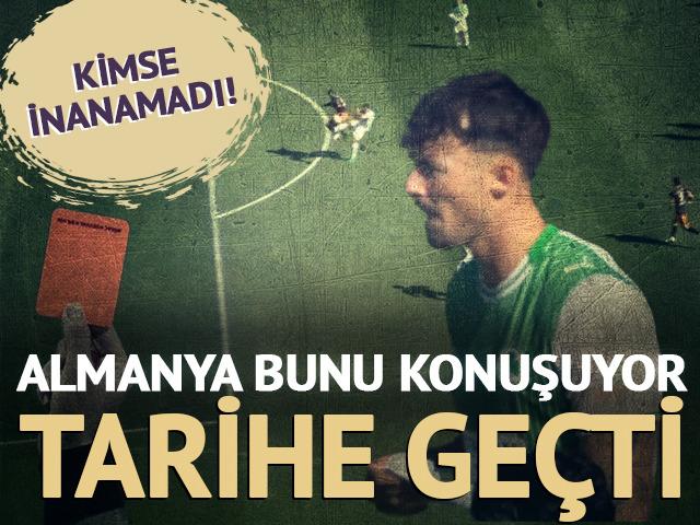 Bundesliga 2'de tarihe geçen kırmızı kart!
