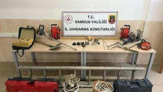 Samsun’da kaçak kazı yapan 6 kişi yakalandı