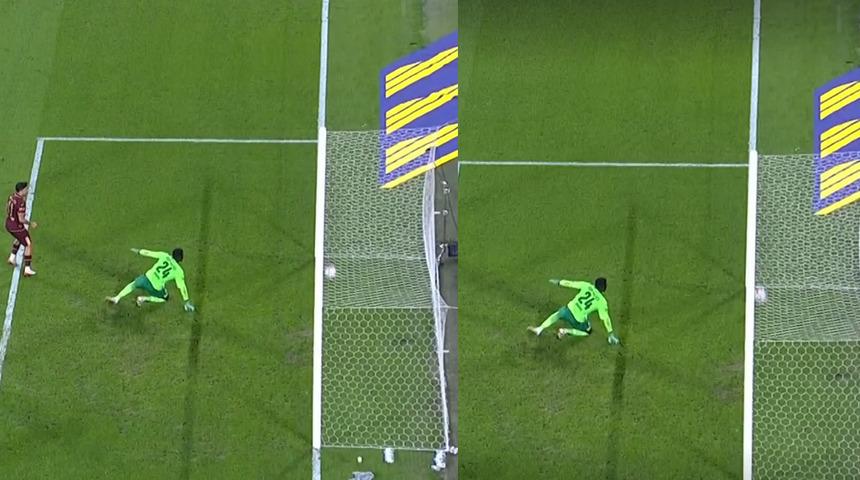 Top çizgiyi geçti mi? Fenerbahçe-Trabzonspor maçında yaşanan pozisyon tartışma yarattı!