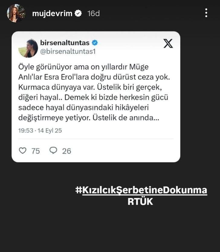 RTÜK, Kızılcık Şerbeti dizisi hakkında soruşturma başlattı! Evrim Alasya'dan tepki: 