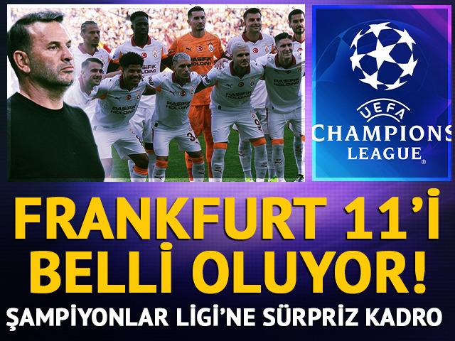 Frankfurt'a sürpriz ilk 11! Okan Buruk karar verdi...