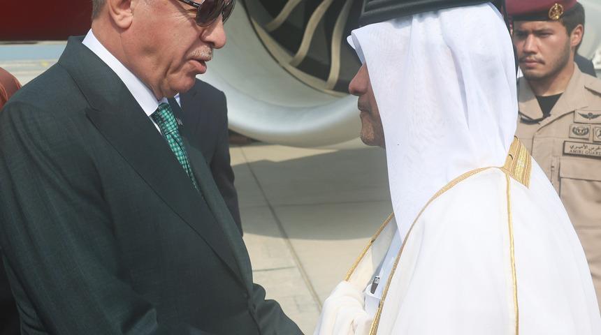 Cumhurbaşkanı Erdoğan, Katar'a gitti!