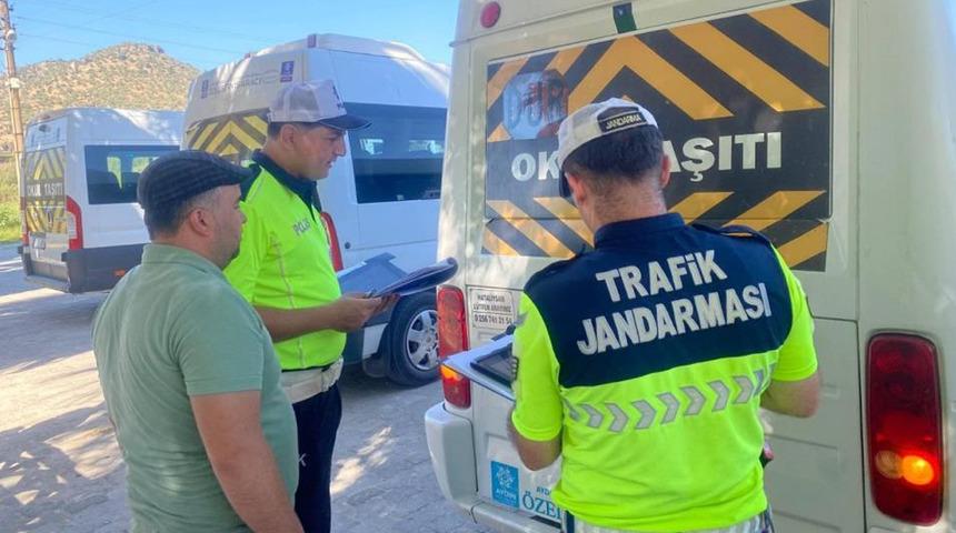 Karpuzlu'da okul servislerine sıkı denetim