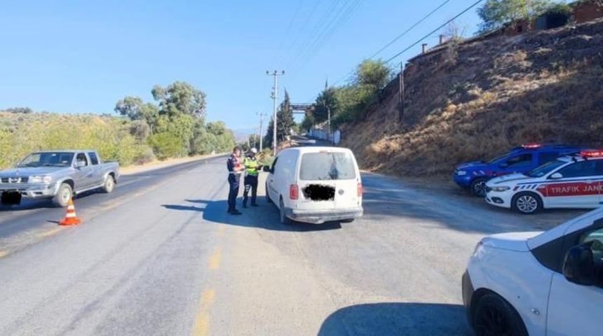 Köşk’te jandarmadan trafik denetimi