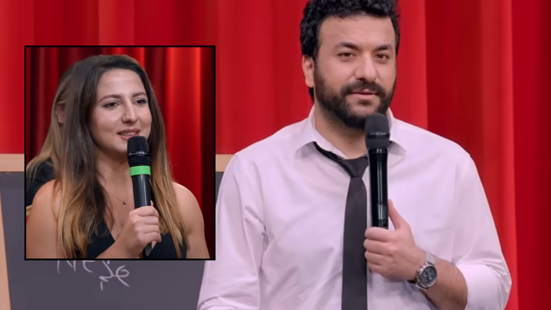 Hasan Can Kaya Disney'e hızlı bir giriş yaptı! Dekolteli konuğu g&ouml;r&uuml;nce dayanamadı! "Pavyon mu lan burası?"