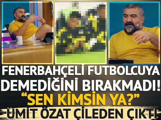 Ümit Özat çileden çıktı! F.Bahçeli futbolcuya demediğini bırakmadı: Sen kimsin ya?
