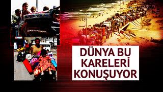 Sürgün emri yayınlandı, yeni büyük göç başladı! Dünya bu kareleri konuşuyor: Yerinden olan binlerce Filistinli yola koyuldu