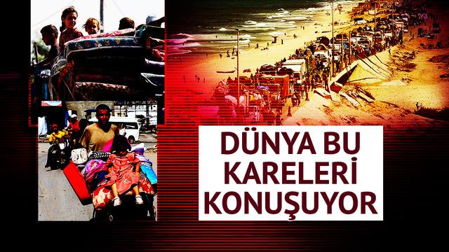 Sürgün emri yayınlandı, yeni büyük göç başladı! Dünya bu kareleri konuşuyor: Yerinden olan binlerce Filistinli yola koyuldu