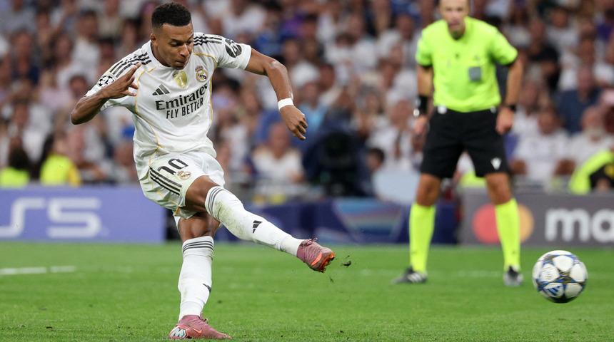Real Madrid, Şampiyonlar Ligi'nin ilk haftasında sürprize izin vermedi! Mbappe penaltılarla işi bitirdi