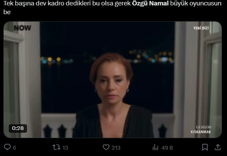 Kıskanmak dizisi 16 Eylül ilk bölümüyle adından söz ettirdi! Özgü Namal seyirciyi etkiledi G5