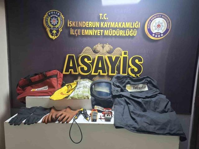 İskenderun da elektrik aracından hırsızlık şüphelisi yakalandı 1