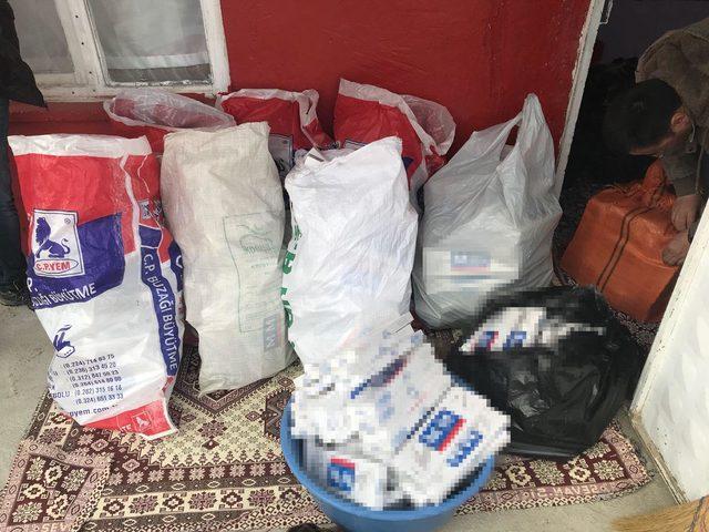 Van'da gümrük kaçağı 12 bin 700 paket sigara ele geçirildi