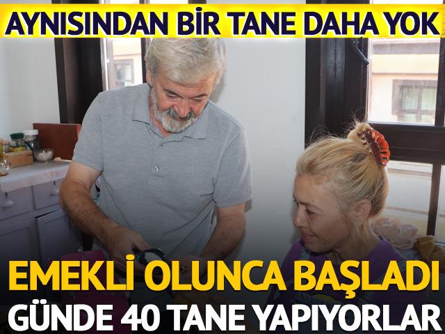 Emekli olunca başladı! Günde 40 tane yapıyorlar... Aynısından bir tane daha yok