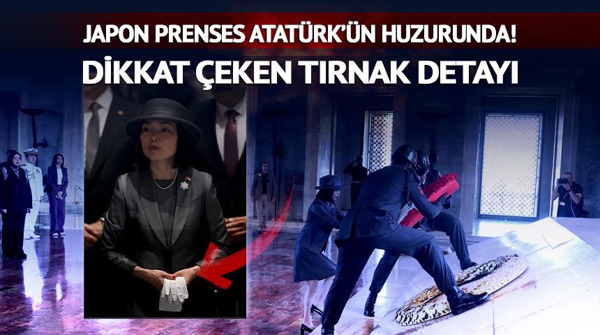 Japon Prenses Anıtkabir'de! Dikkat çeken tırnak ve broş detayı... 