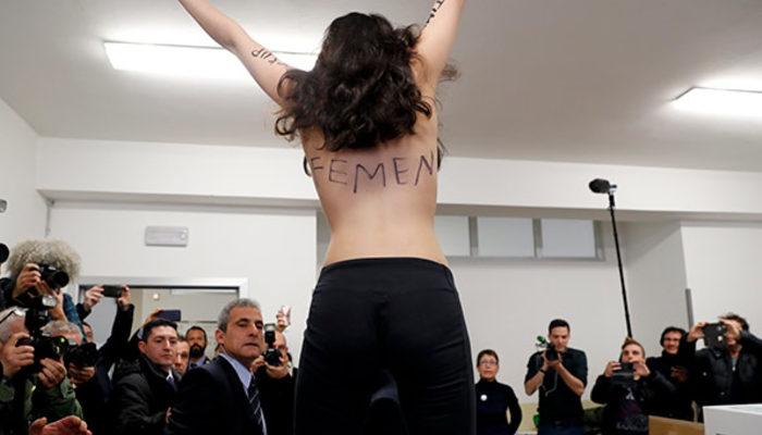 FEMEN'den Berlusconi’ye protesto!