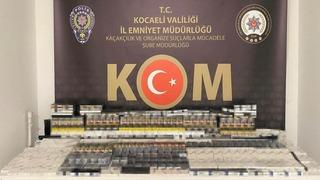 Kocaeli'de 700 paket gümrük kaçağı sigara ele geçirildi
