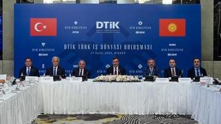 Cumhurbaşkanı Yardımcısı Yılmaz, Kırgızistan'da Türk iş insanlarıyla buluştu