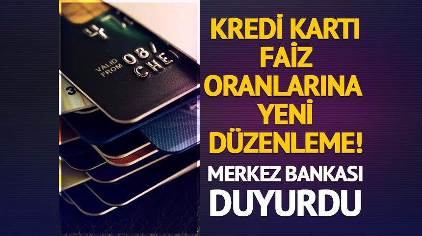 Kredi kartı faiz oranlarına düzenleme geldi
