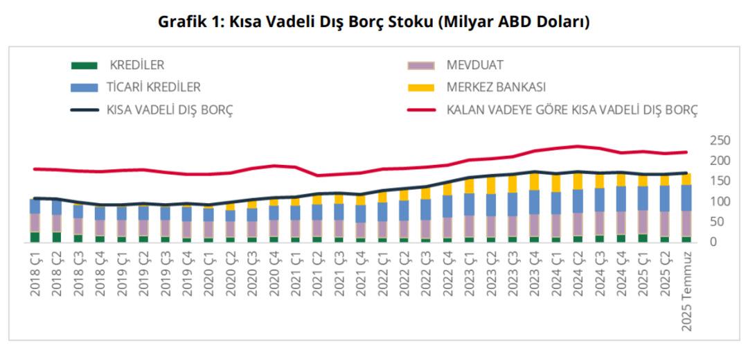TCMB açıkladı: Kısa vadeli dış borç stoku temmuzda artışta 2