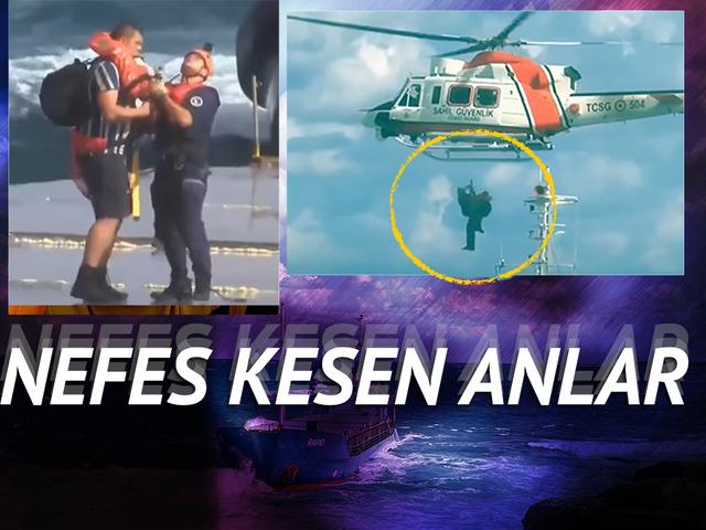 Karaya çarptı, Kocaeli'de karaya oturdu! Nefes kesen anlar