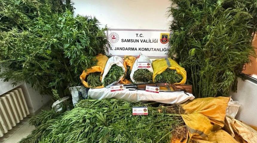 Samsun’da 57 kilo 955 gram kubar esrar ele geçti