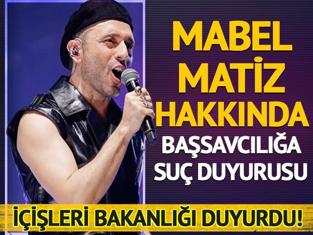 Mabel Matiz hakkında başsavcılığa suç duyurusunda bulunuldu