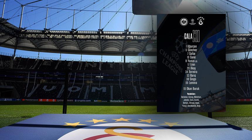 Galatasaray'ın Şampiyonlar Ligi ilk maçında Eintracht Frankfurt deplasmanında sahaya çıkacağı ilk 11 belli oldu!