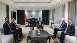 Bakan Fidan, Irak Türkmen Cephesi Başkanı Ağaoğlu'nu kabul etti