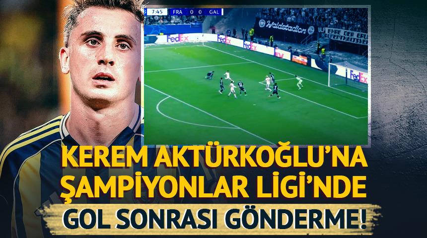 Yunus Akgün'den Şampiyonlar Ligi'nde attığı gol sonrası Kerem Aktürkoğlu'na gönderme!