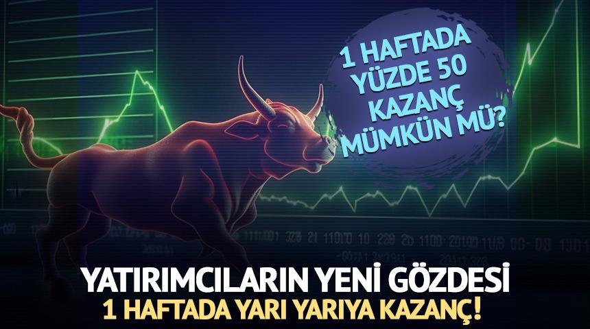 Yatırımcıların yeni gözdesi: Bu hisse 1 haftada yüzde 50 prim yapabilir!
