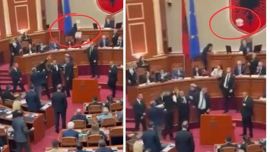 Yapay zeka bakanı Diella mecliste konuştu, vekiller çıldırdı! Anayasa fırlatıldı 2