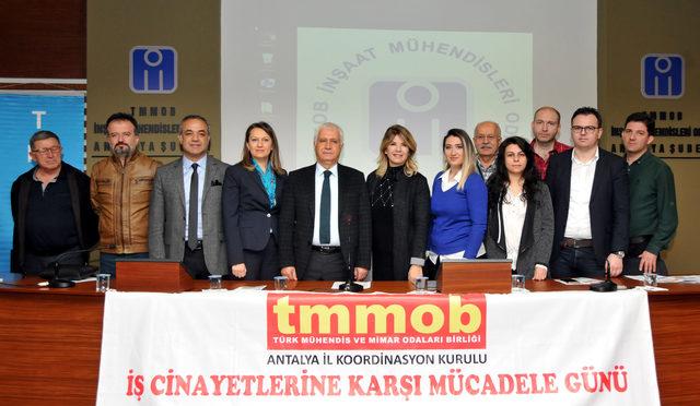 TMMOB Antalya Koordinasyon Kurulu Başkanı Tuncer: Ülkemizde her 4 saatte 1 işçi ölüyor