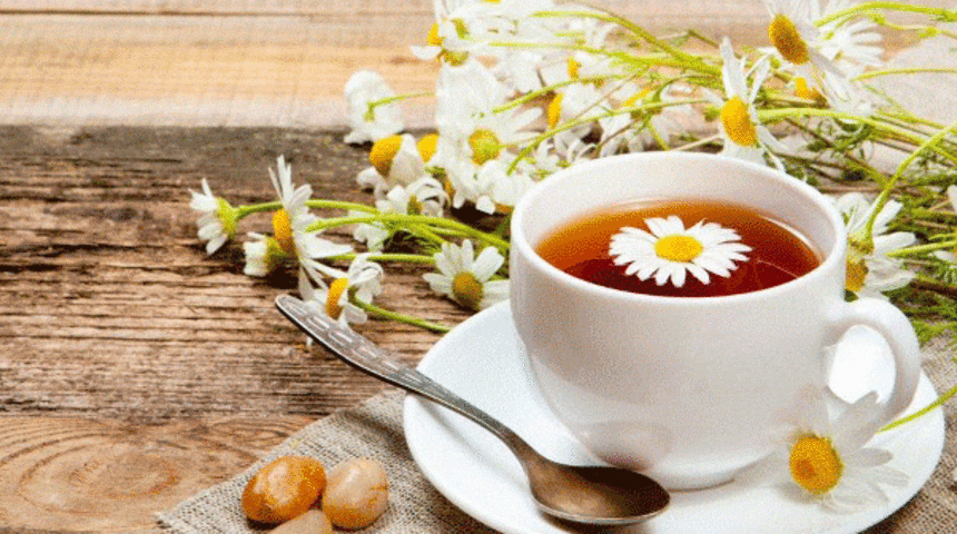 Ateşli hastalıklarda zencefil yorgunluk için papatya çayı