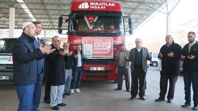 Aksaray’dan Suriye’ye patates yardımı