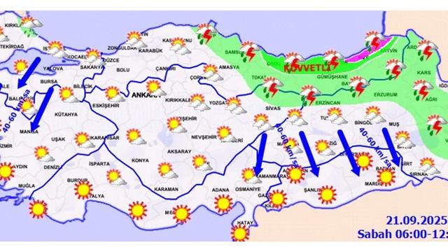 Kuvvetli yağışlar devam edecek! Meteoroloji ve AFAD peş peşe uyardı: Sel, su baskını, dolu yağışı… 1