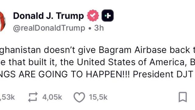 Trump bu kez de Afganistan’ı tehdit etti: ‘Bize geri vermezlerse kötü şeyler olacak’ 1