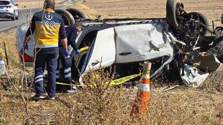 Konya’da korkunç kaza! Otomobil takla attı, 3 kişi vefat etti 2 kişi yaralandı