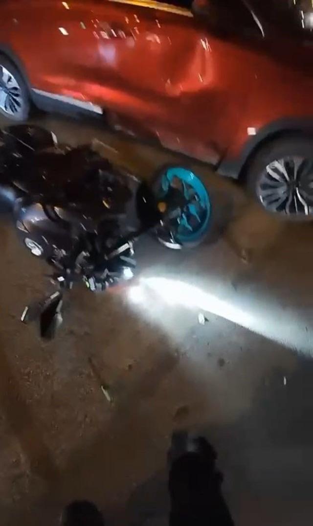 Kaza anı kask kamerasında 1