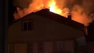 İnegöl'de çatı katında yangın: Sebep araştırılıyor