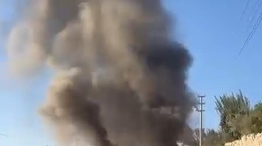 Erdemli'de yanan minibüs olayı