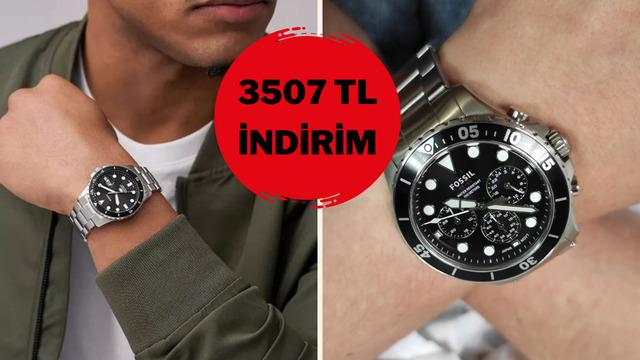 Stil sahibi erkeklerin seçimi Fossil FS5837 Erkek Kol Saati indirime girdi