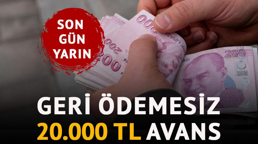 Yapı Kredi’den 20.000 TL'ye varan geri ödemesiz avans fırsatı