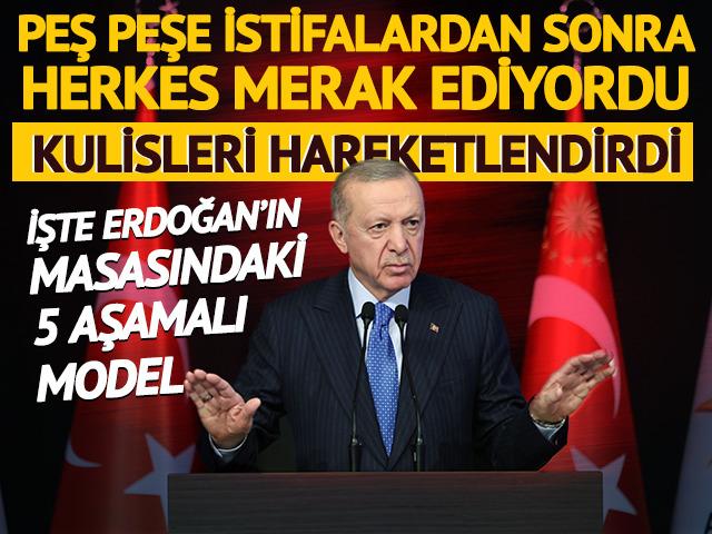 İşte Erdoğan'ın masasındaki 5 aşamalı model