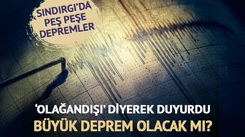 Yeni deprem olacak mı? 'Olağandışı' diyerek duyurdu!