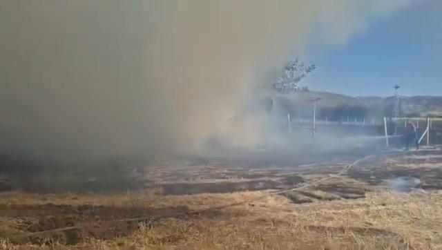 Elazığ’da ahır yangını 1