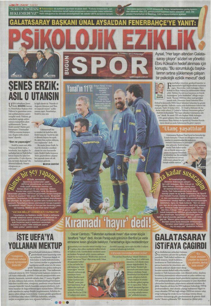 Sporun Manşetleri (18 Temmuz 2013) G2