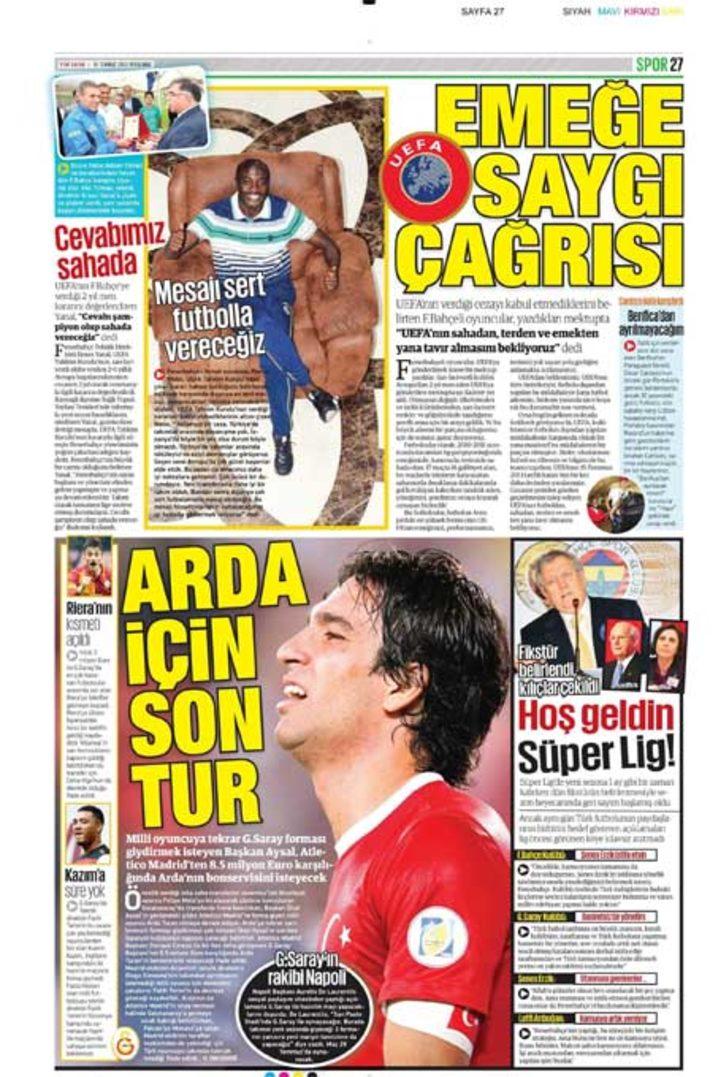 Sporun Manşetleri (18 Temmuz 2013) G5