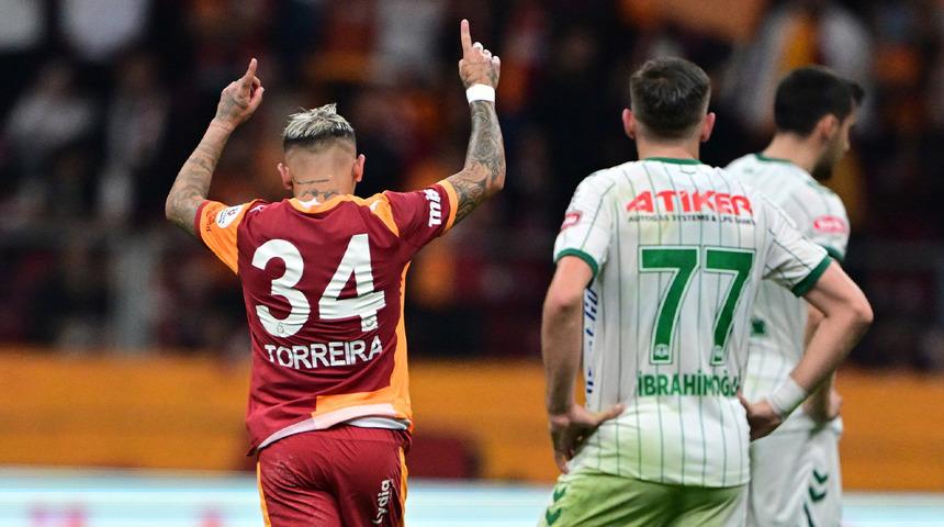 Galatasaray Konyaspor'u rahat geçti! Takımına skor katkısı veren Lucas Torreira'nın gole sevinmeme sebebi ortaya çıktı...
