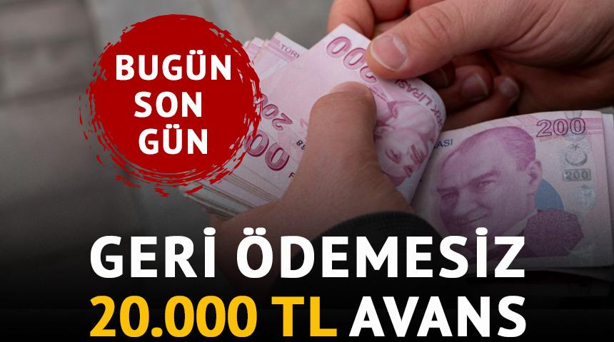 Yapı Kredi’den 20.000 TL'ye varan geri ödemesiz avans fırsatı