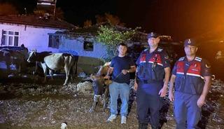 Hayvanları kaybolan çiftçinin imdadına Jandarma ekipleri yetişti
